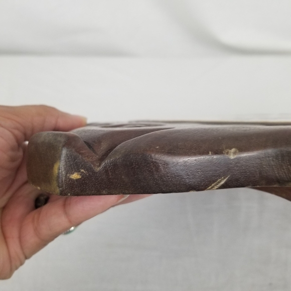 VTG wooden pig & tile trivet - Picture 11 of 12